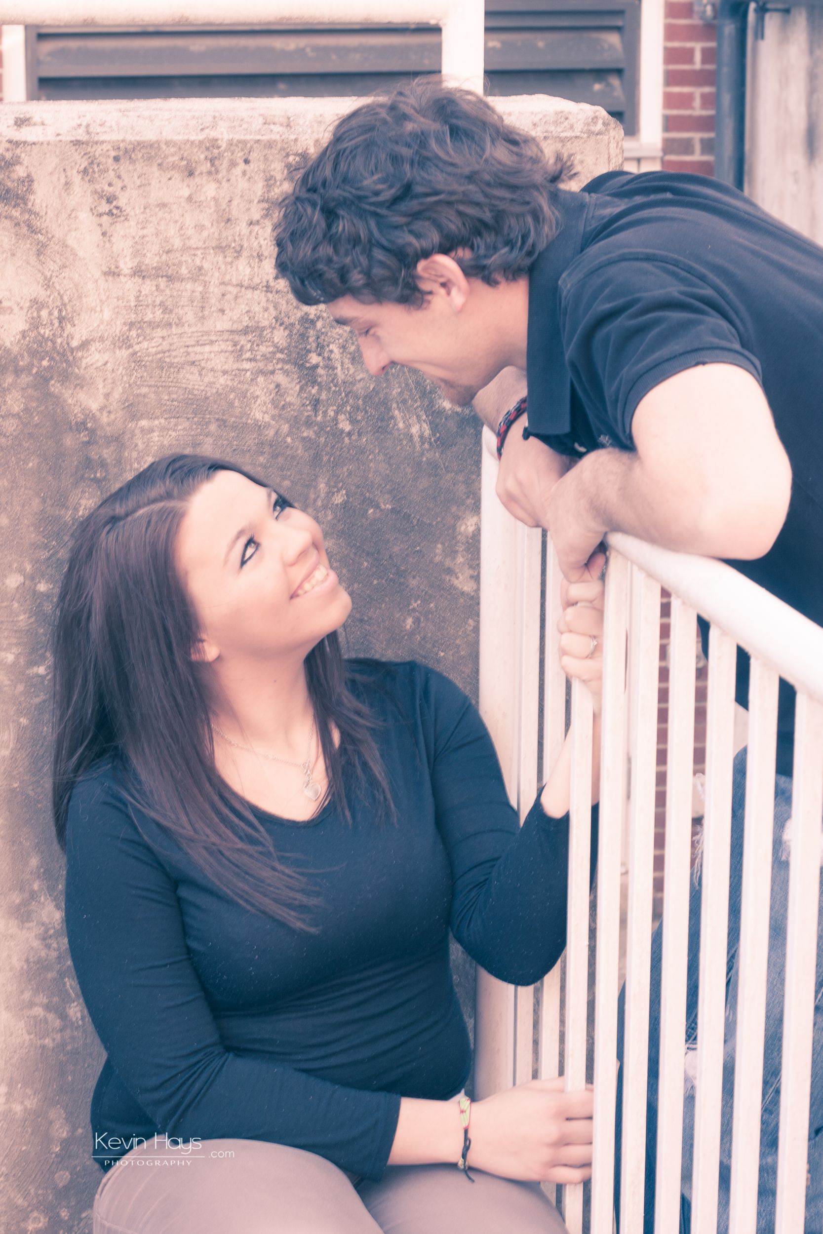 Fiancee and Fiance Portrait at Williamsburg, Kentucky engagement by Fade To Blaq Photography