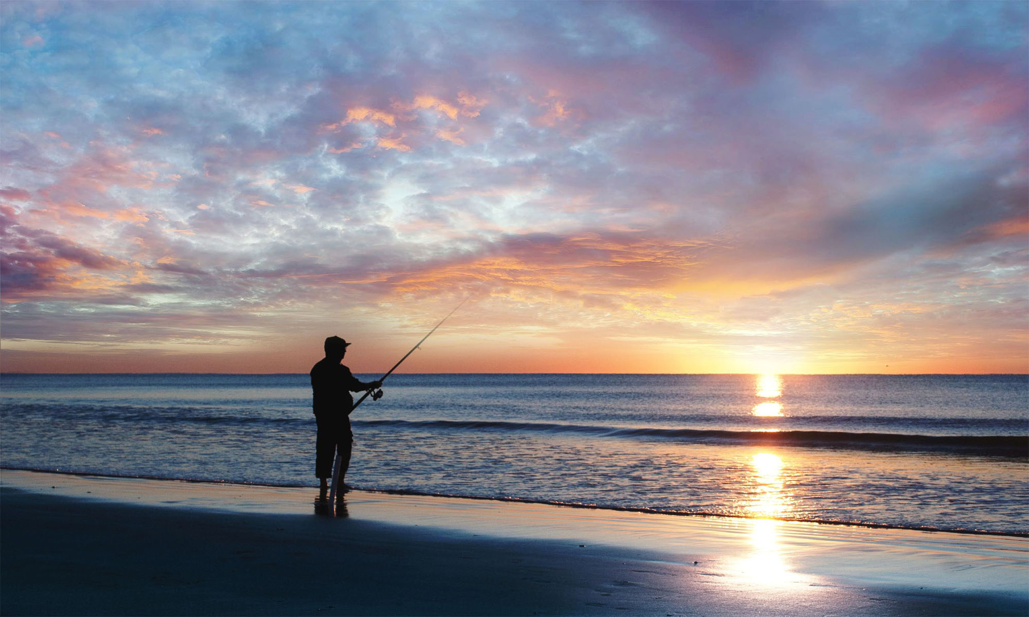 Fisherman at Myrtle Beach, SC by Fade to Blaq
